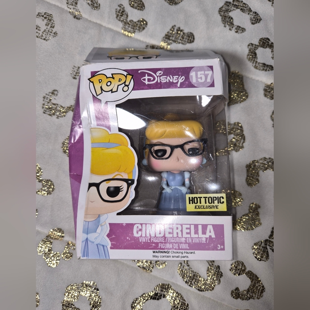 5 For $25✨️ Disney Cinderella Funko Pop 157 Hot Topic Exclusive Figure